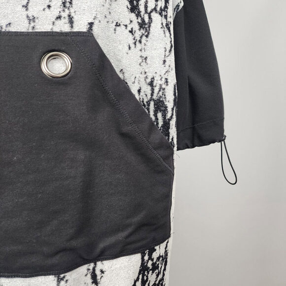 LINK Black & Grey Long Tunic Top Dress Size L - Picture 3 of 9